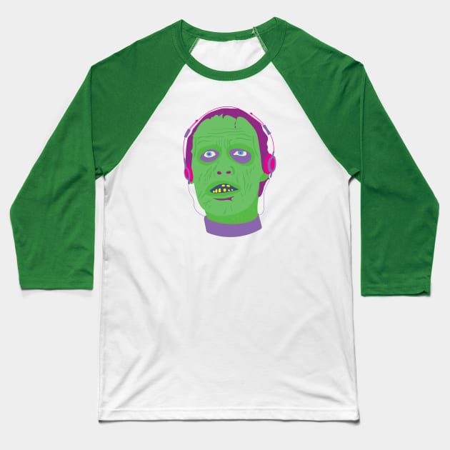 Horror Pop Zombie II Baseball T-Shirt by avoidperil